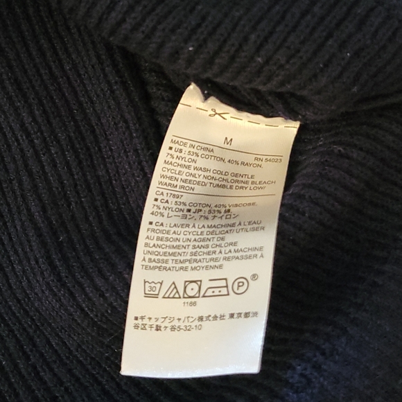 NAVY V-SHAPE PULLOVER - Picture 7 of 7